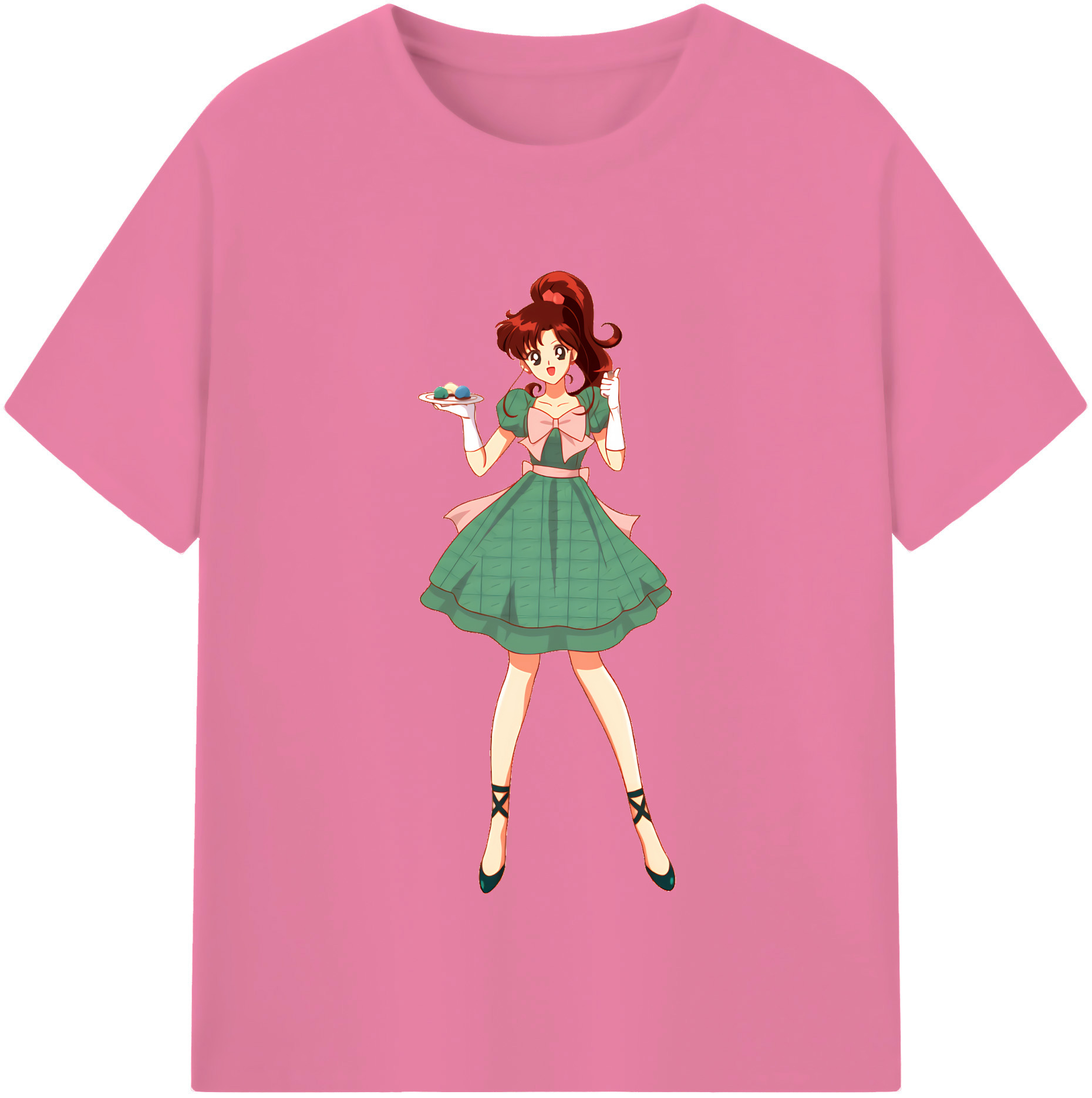 （画像用） 美少女戦士セーラームーン 木野 まこと きの まこと Sailor Moon Kino Makoto （セーラージュピター；Sailor Jupiter） 綿100％半袖Tシャツ（フロントプリント）